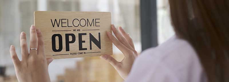 we are open